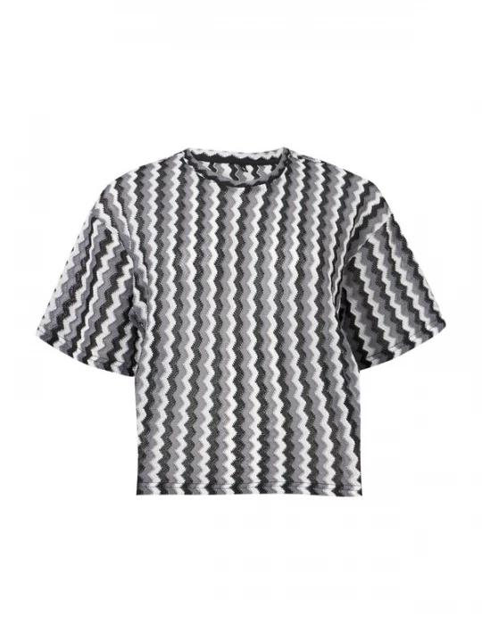 Foto van product ONLY Shirt 'ONLBAILEY' grijs / zwart / offwhite