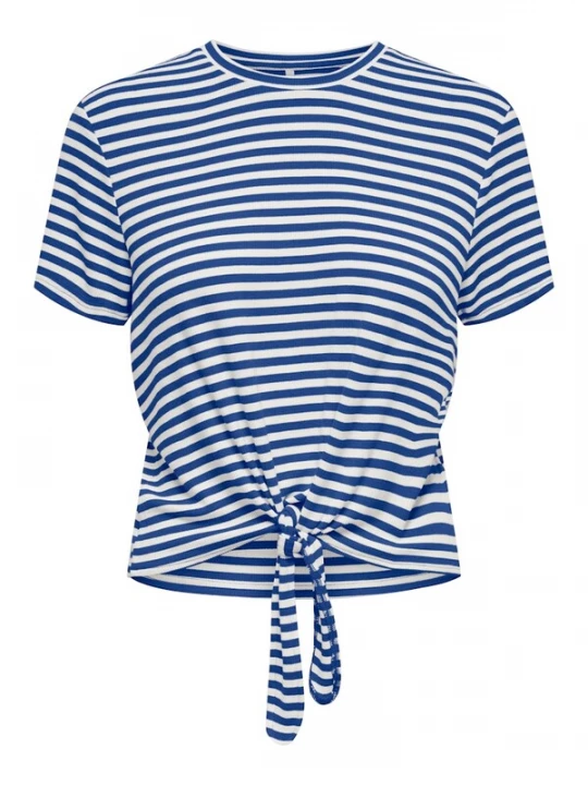 Foto van product ONLY Shirt 'ONLBELIA' donkerblauw / wit