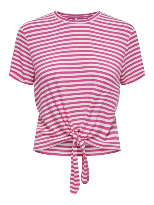Foto van product ONLY Shirt 'ONLBELIA' fuchsia / wit