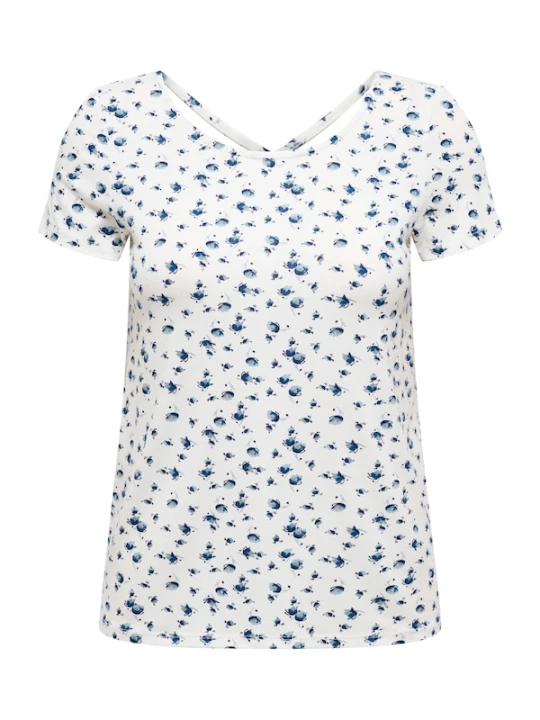Foto van product ONLY Shirt 'ONLBERA' blauw / lichtblauw / offwhite