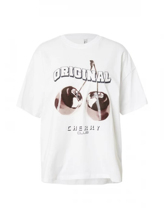 Foto van product ONLY Shirt 'ONLCARRIE' bruin / zwart / wit
