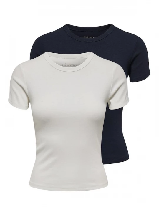 Foto van product ONLY Shirt 'ONLEasy' nachtblauw / wit
