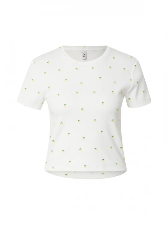 Foto van product ONLY Shirt 'ONLFenja' geel / groen / wit