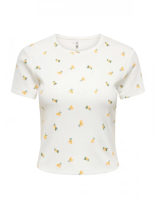 Foto van product ONLY Shirt 'ONLFENJA' geel / groen / wit