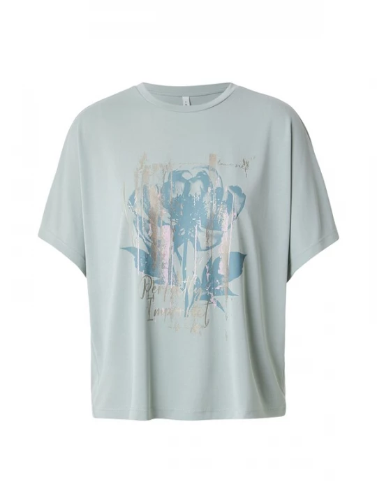 Foto van product ONLY Shirt 'ONLFree' blauw / goud / pastelgroen / rosa