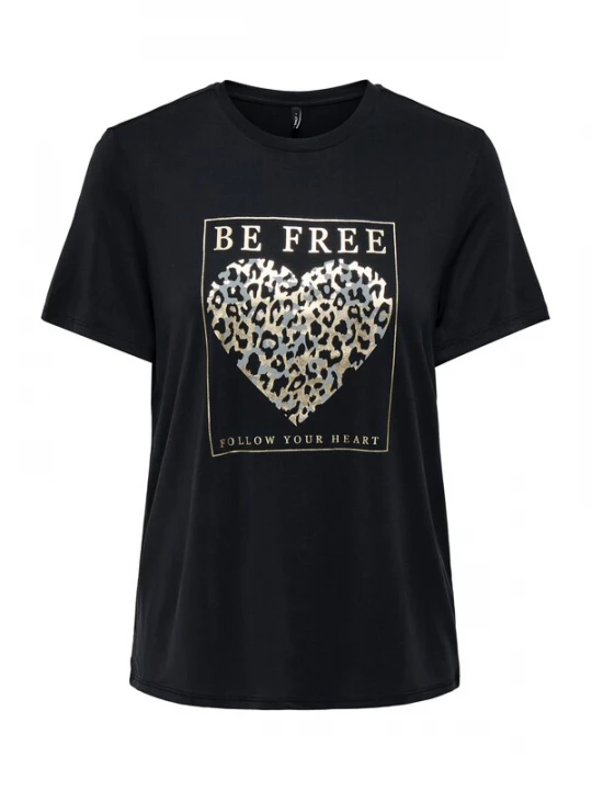Foto van product ONLY Shirt 'ONLFREE' goud / grijs / zwart