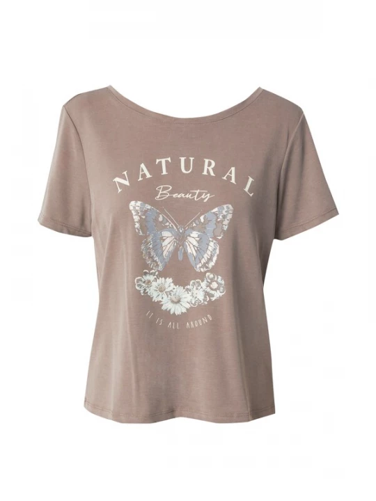 Foto van product ONLY Shirt 'ONLFREE' lichtbeige / duifblauw / hemelsblauw / brokaat