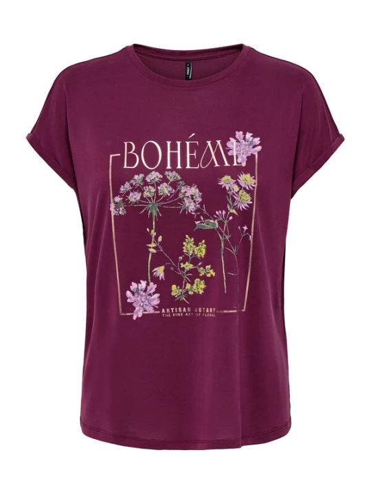 Foto van product ONLY Shirt 'ONLFREE' olijfgroen / lavendel / bessen