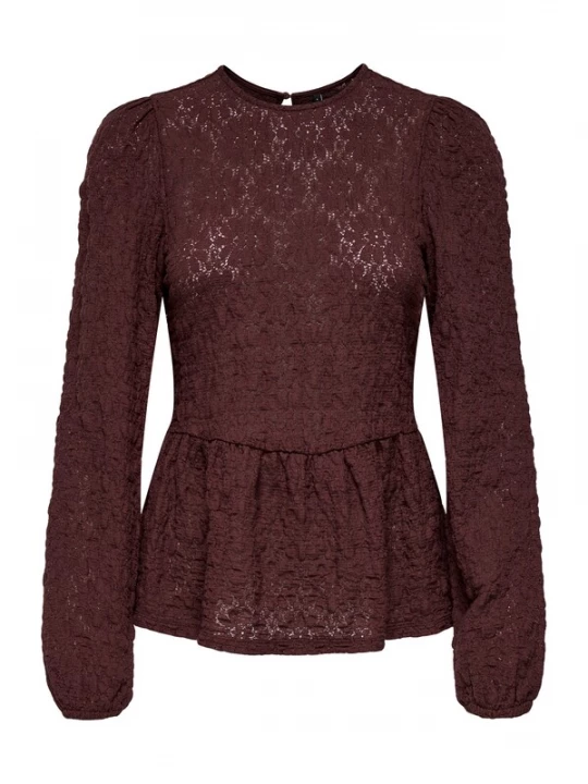 Foto van product ONLY Shirt 'ONLGIAVANNA' chocoladebruin