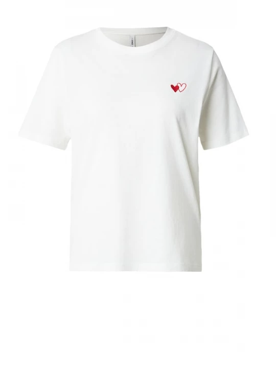 Foto van product ONLY Shirt 'ONLHAPPY' rood / wit