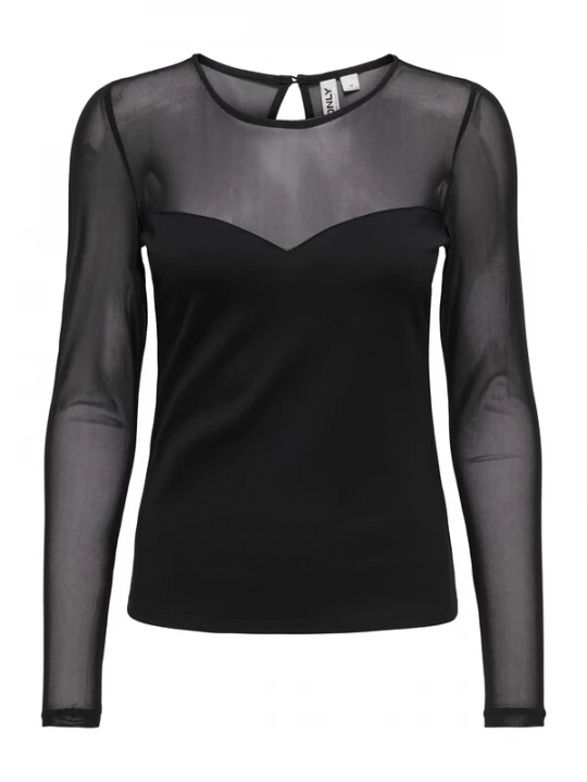 Foto van product ONLY Shirt 'ONLHEART-BECKI' zwart