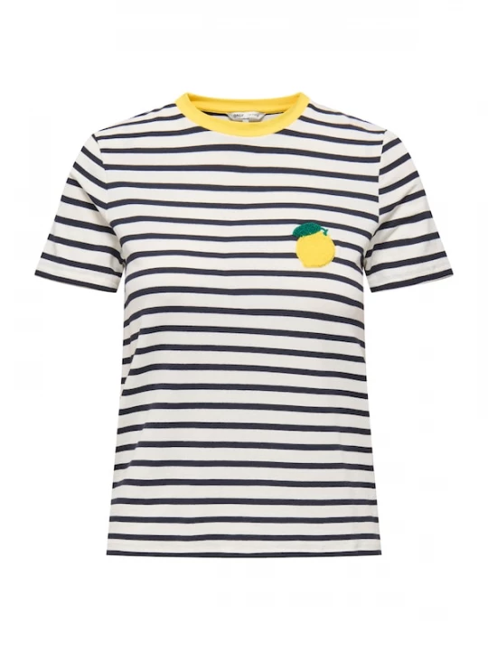 Foto van product ONLY Shirt 'ONLHEART' navy / limoen / groen / wit