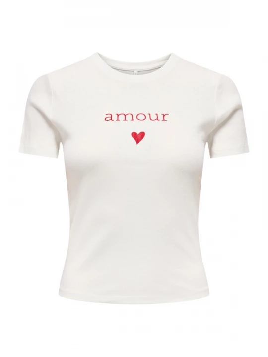 Foto van product ONLY Shirt 'ONLKIRA' rood / wit