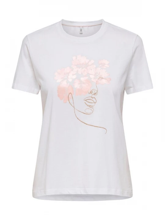 Foto van product ONLY Shirt 'ONLKITA' goud / rosa / wit