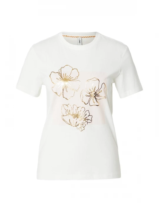 Foto van product ONLY Shirt 'ONLKITA' goud / rosa / wit