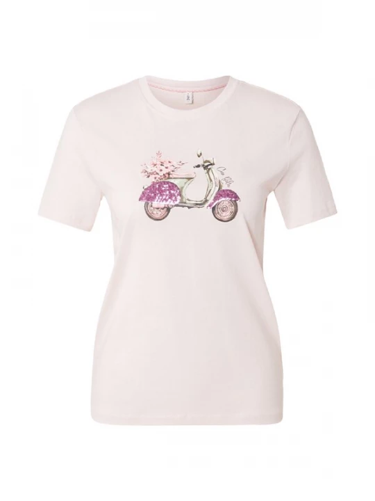 Foto van product ONLY Shirt 'ONLKITA' lichtgroen / pastellila / donkerlila / rosa