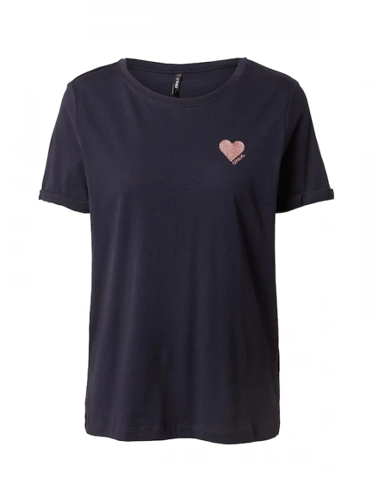 Foto van product ONLY Shirt 'ONLKita' nachtblauw / pink