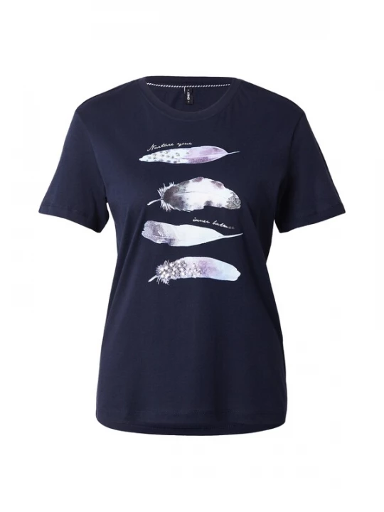 Foto van product ONLY Shirt 'ONLKITA' navy / grijs / wit