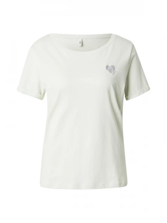 Foto van product ONLY Shirt 'ONLKita' pastelgroen / zilver