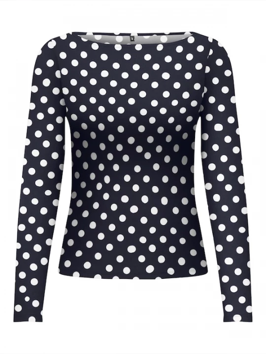 Foto van product ONLY Shirt 'ONLLIVE LOVE' navy / wit