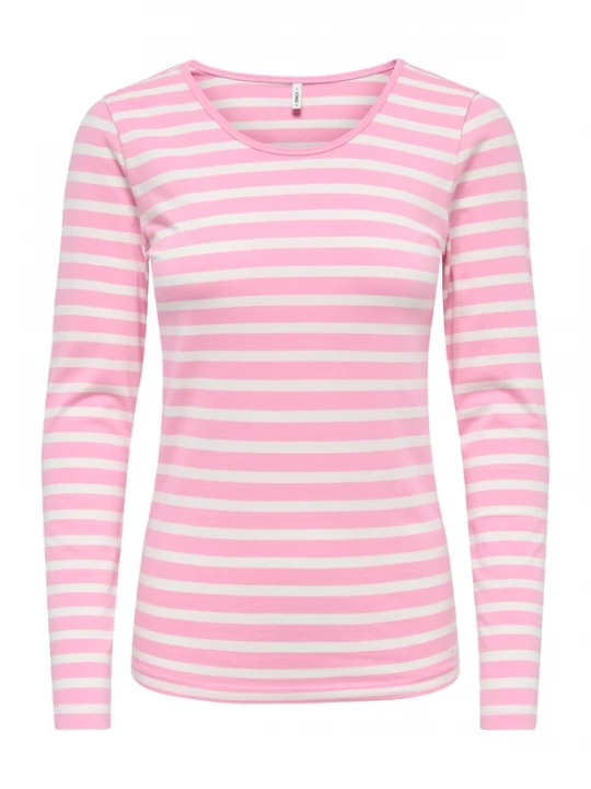 Foto van product ONLY Shirt 'ONLLIVE LOVE' pink / wit