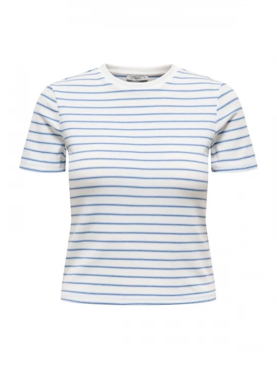 Foto van product ONLY Shirt 'ONLLUPE' saffier / wit