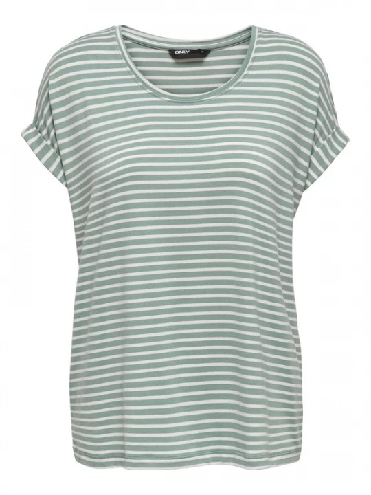 Foto van product ONLY Shirt 'ONLMoster' jade groen / wit