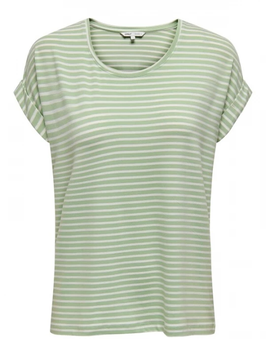 Foto van product ONLY Shirt 'ONLMOSTER' lichtgroen / wit