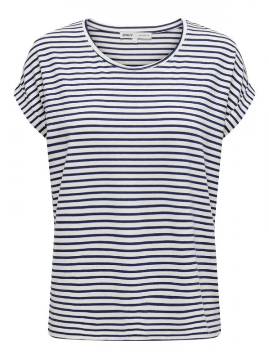 Foto van product ONLY Shirt 'ONLMoster' marine / wit