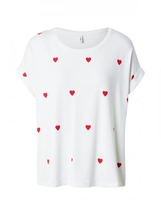 Foto van product ONLY Shirt 'ONLMoster' rood / wit