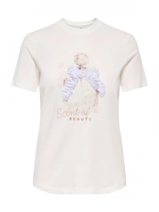 Foto van product ONLY Shirt 'ONLPAULA' goud / rosa / wit / natuurwit