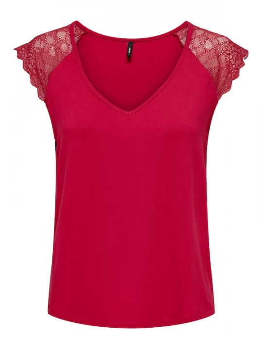 Foto van product ONLY Shirt 'ONLPetra' donkerrood