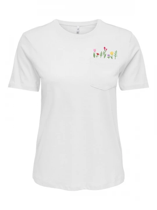 Foto van product ONLY Shirt 'ONLPOLLY' geel / groen / pink / offwhite