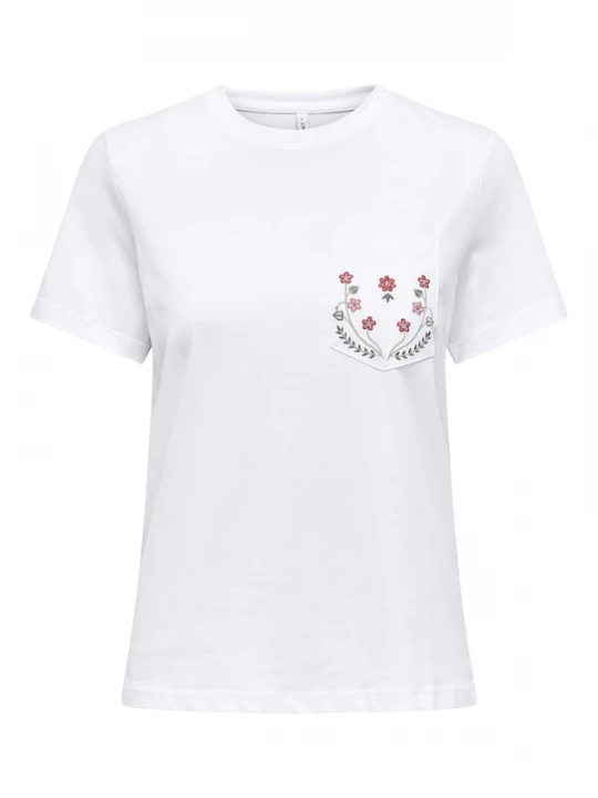 Foto van product ONLY Shirt 'ONLPolly' pastelgroen / donkergroen / donkerrood / wit