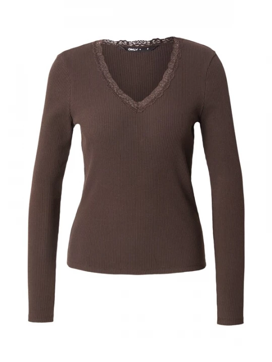 Foto van product ONLY Shirt 'ONLSara Sharai' chocoladebruin