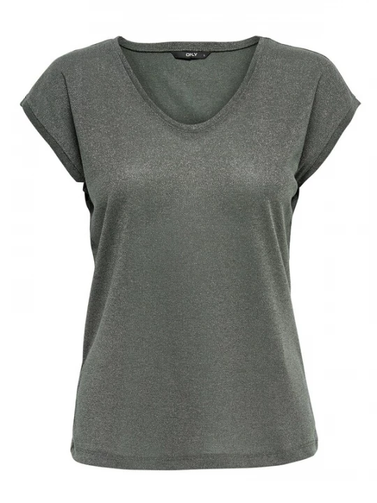 Foto van product ONLY Shirt 'Onlsilvery' groen