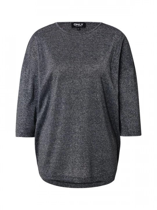 Foto van product ONLY Shirt 'ONLSilvery' zwart gemêleerd