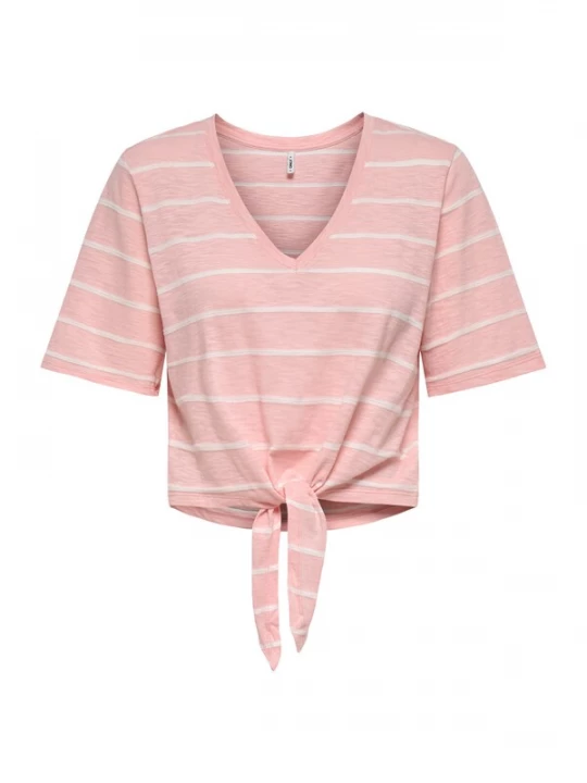 Foto van product ONLY Shirt 'ONLSummer' rosa / wit