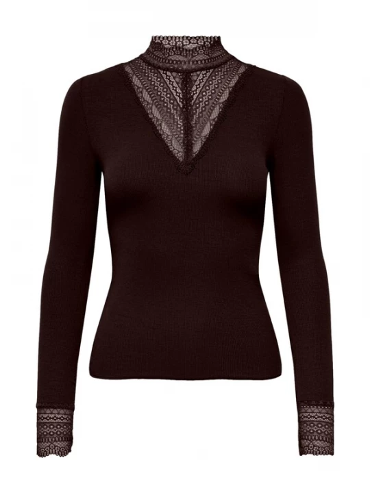 Foto van product ONLY Shirt 'ONLTILDE' donkerbruin