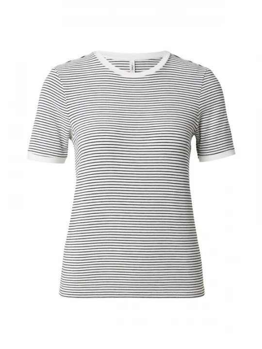 Foto van product ONLY Shirt 'ONLTINE' zwart / wit