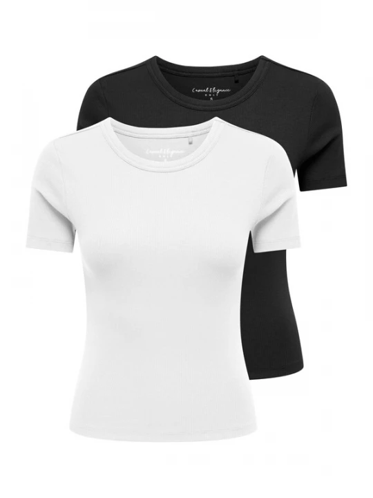 Foto van product ONLY Shirt 'ONLVAL' zwart / wit