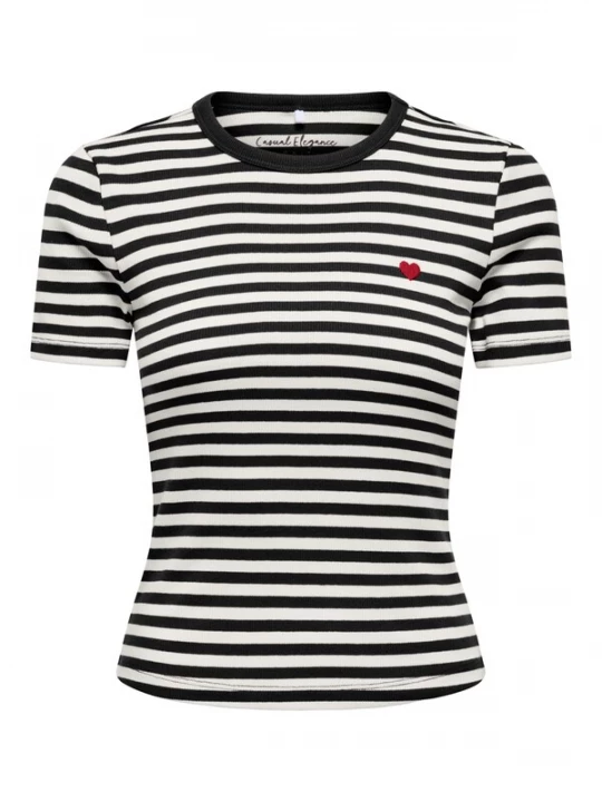 Foto van product ONLY Shirt 'ONLVAL' zwart / wit