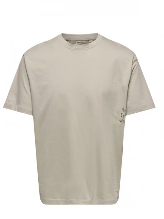 Foto van product ONLY Shirt 'ONLY - Heren t-shirt' beige