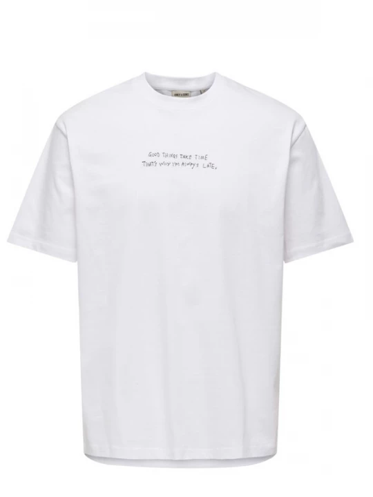 Foto van product ONLY Shirt 'ONLY - Heren t-shirt' wit