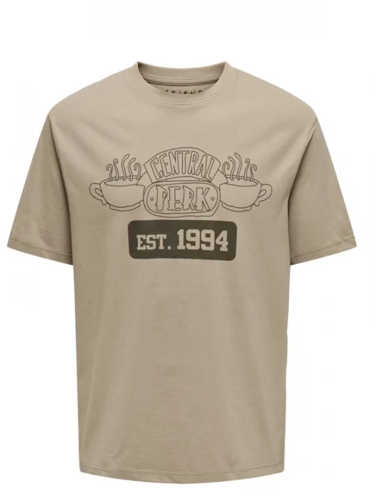 Foto van product ONLY Shirt 'ONLY - T-shirt' bruin