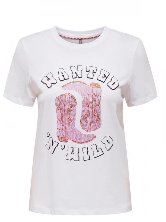 Foto van product ONLY Shirt 'ONLY - T-shirts' wit