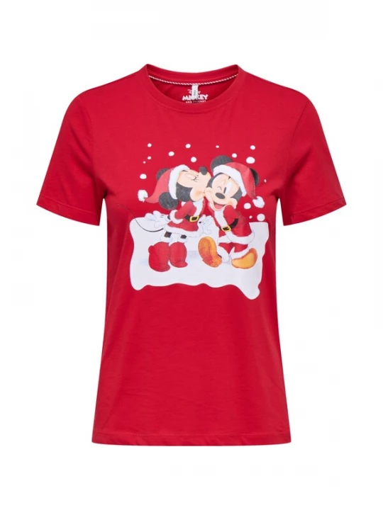 Foto van product ONLY Shirt rood / zwart / wit