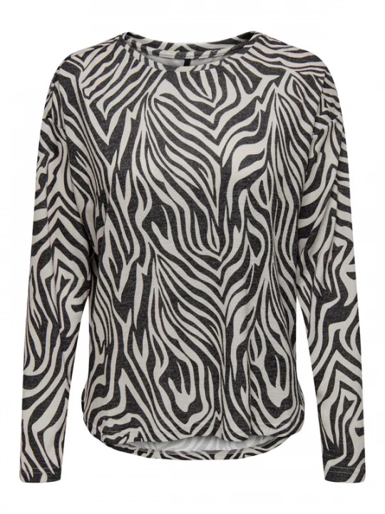 Foto van product ONLY Shirt 'TURIS' beige / zwart