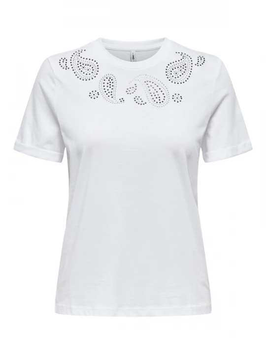 Foto van product ONLY Shirt zilver / wit