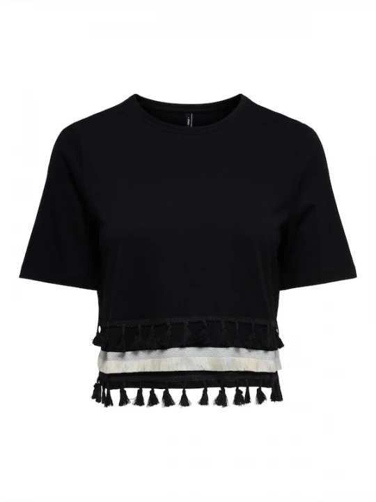 Foto van product ONLY Shirt zwart / natuurwit